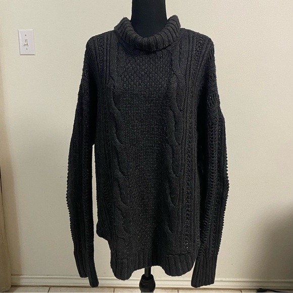 Victoria's Secret Sweaters - Victoria’s Secret Wool Blend Oversized Cable knit Sweater Size XL